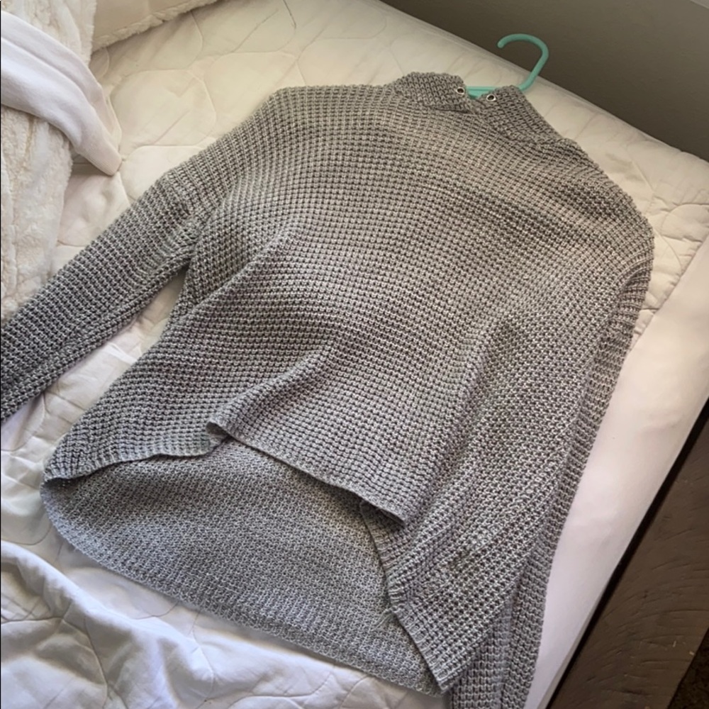Cropped Silver Hoodie